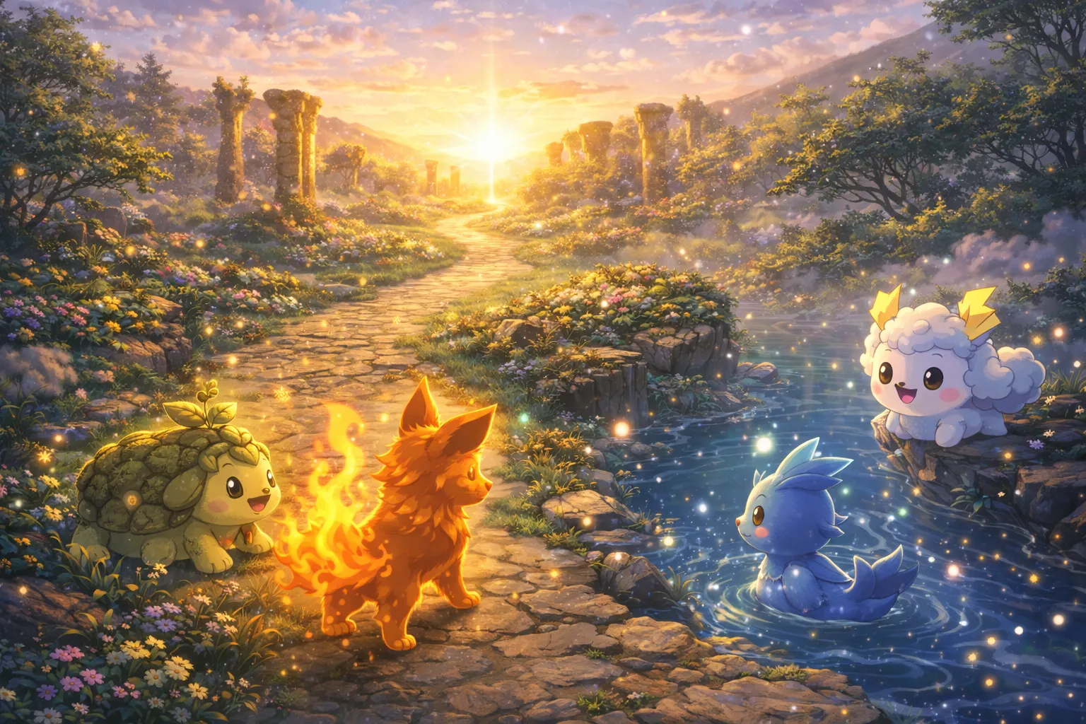 A path leading into a glowing zone